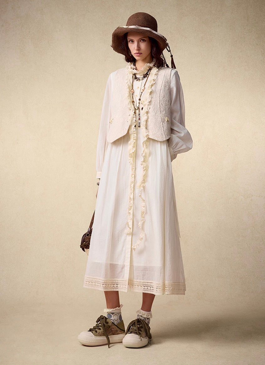 Bohemian Embroidered Loose-Fit Dress