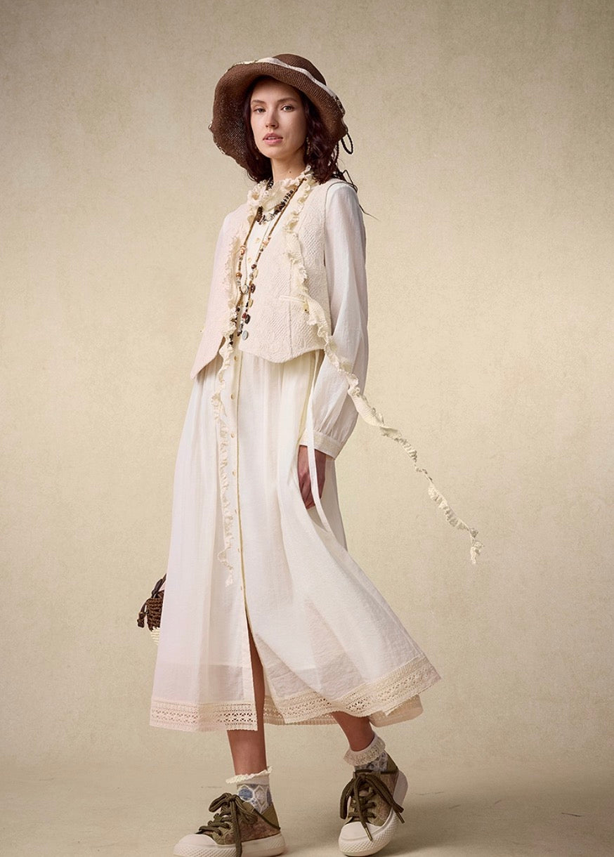 Bohemian Embroidered Loose-Fit Dress